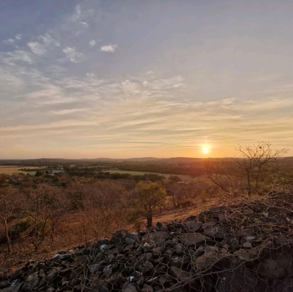 Sunset picture with clouds