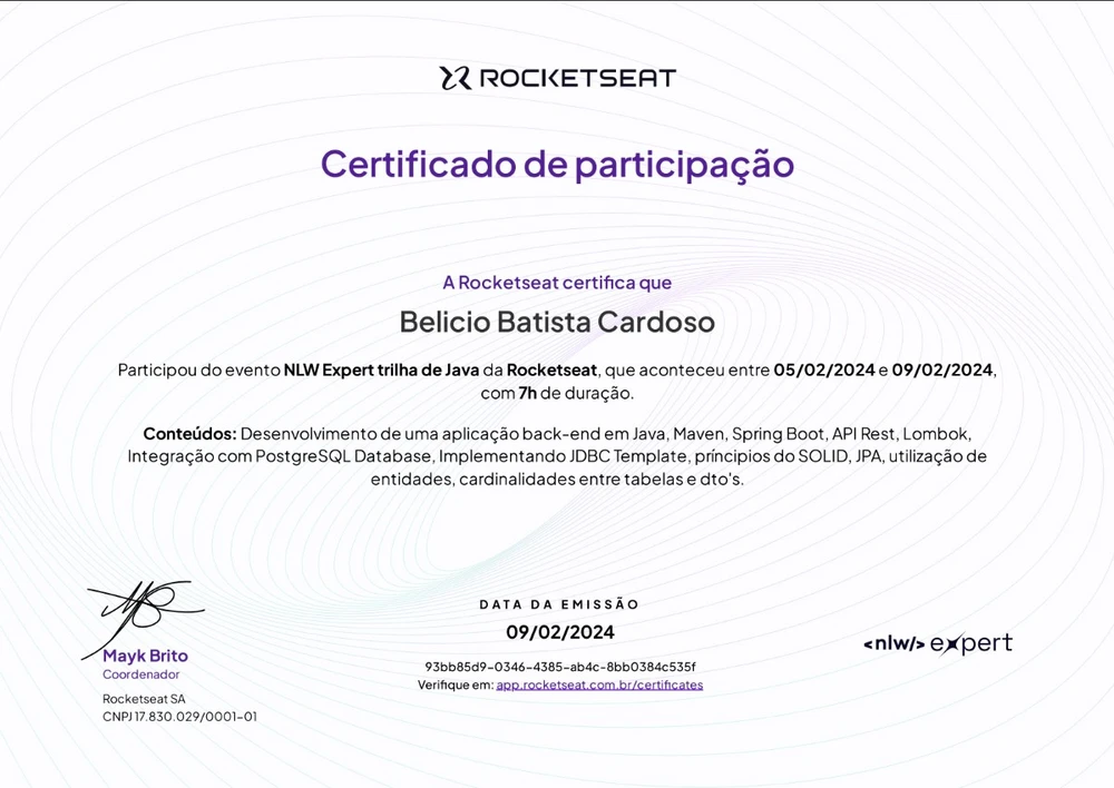 Imagem enviada por Belicio