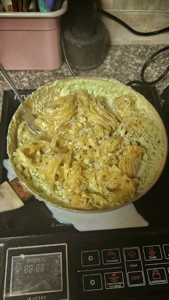 Tagliatelle pasta but it's very sad