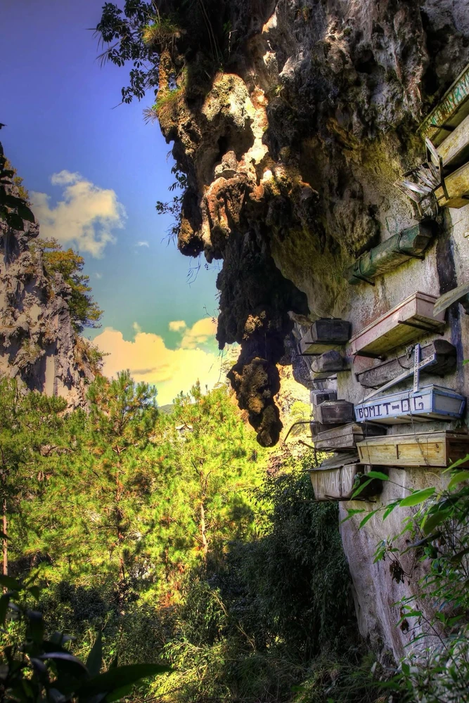 The Hanging Coffins of Echo Valley, Sagada, Philippines