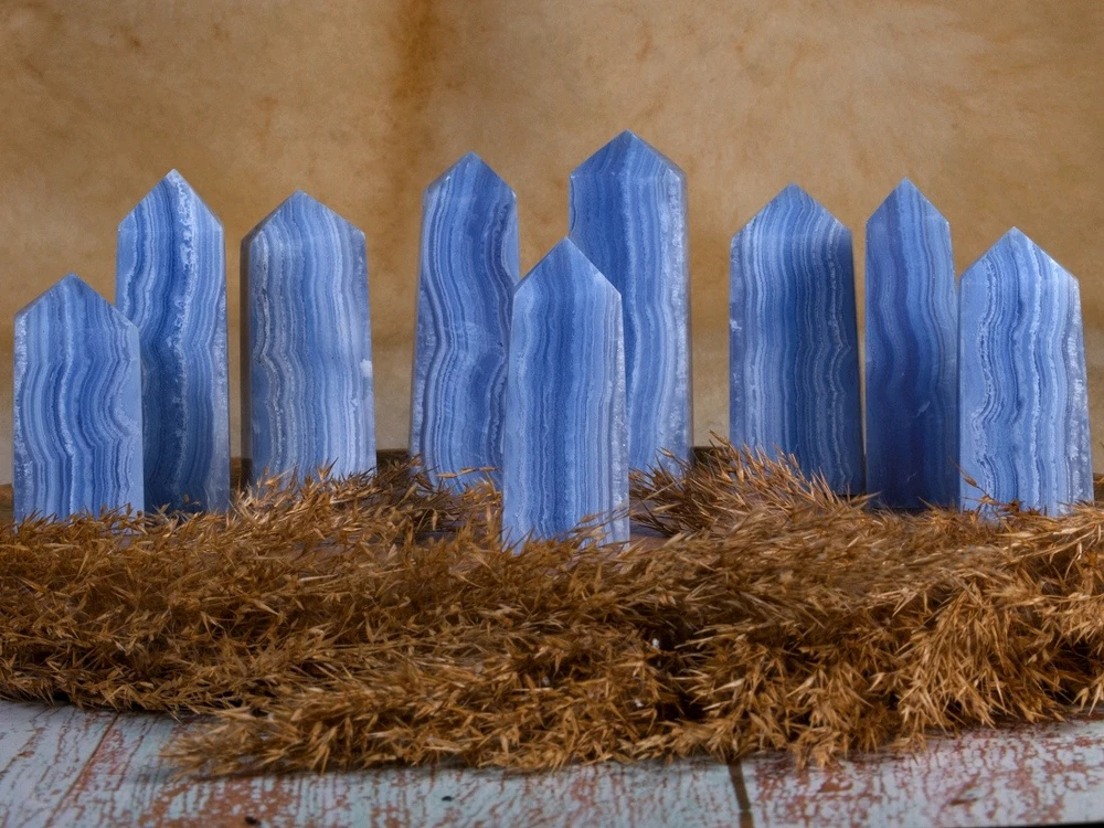 Modrý krajkový achát...😊