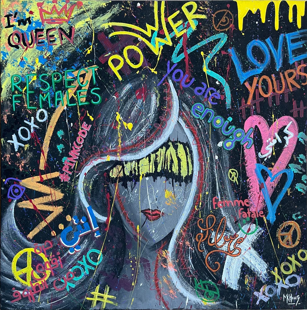 Acrylic Paint
90x90cm Cotton Canvas