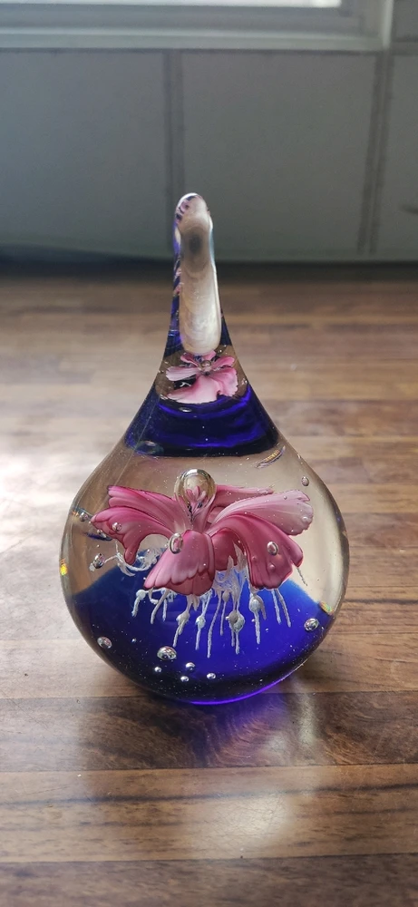 Glass design art beautiful flowers 
