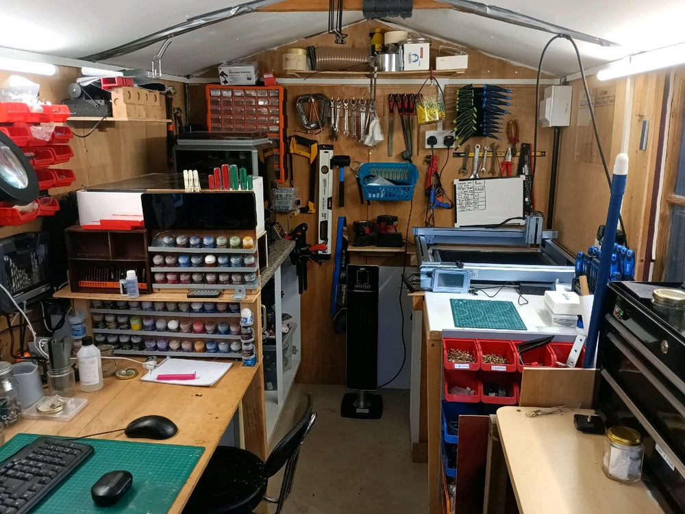 2 laser cutters, a CNC blade machine and a 3D printer keeps me busy.