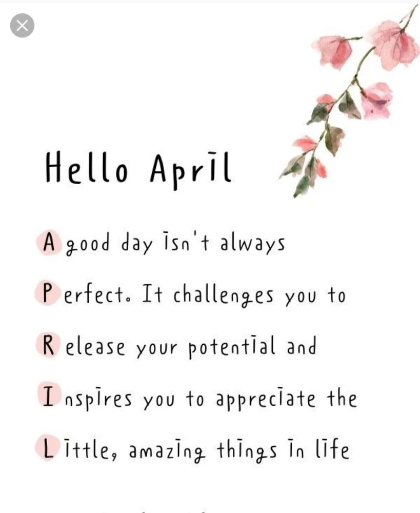 Hello April ♥️
