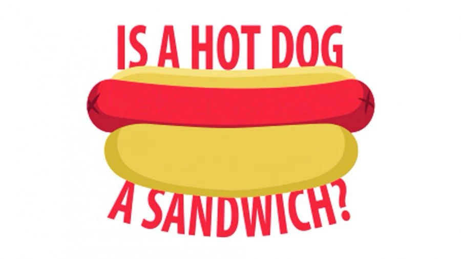 Is a hotdog a sandwich illustration 