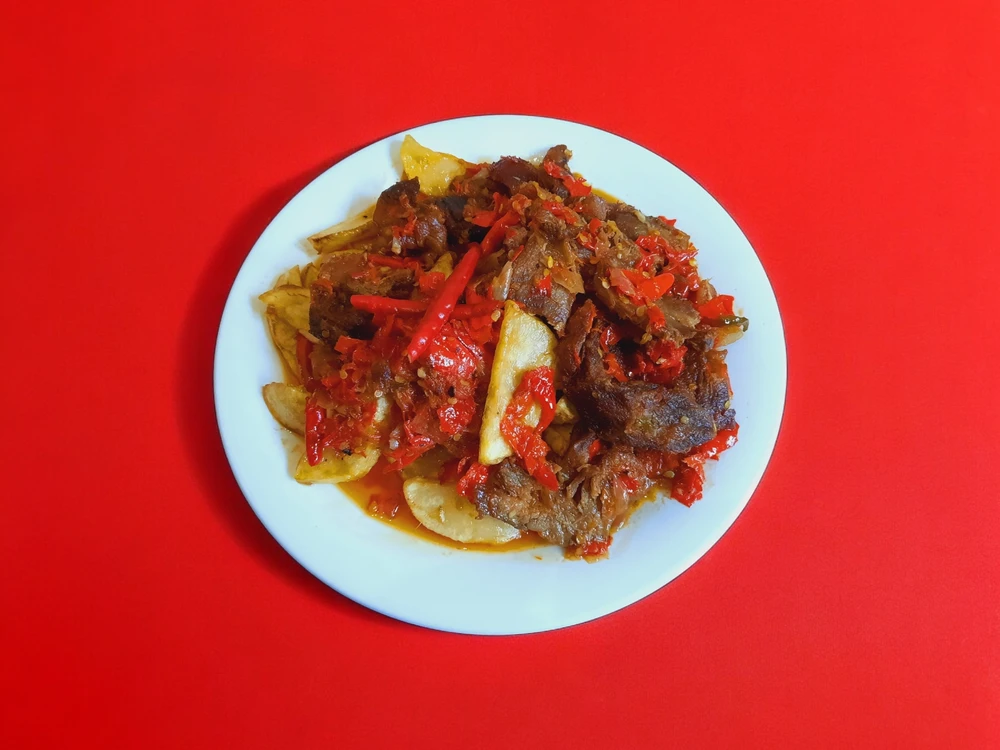 Dendeng Batokok Balado
