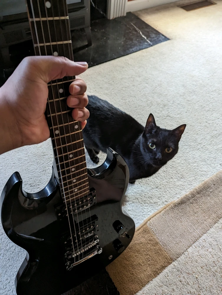 My last guitarist refuses to pick up the guitar. 