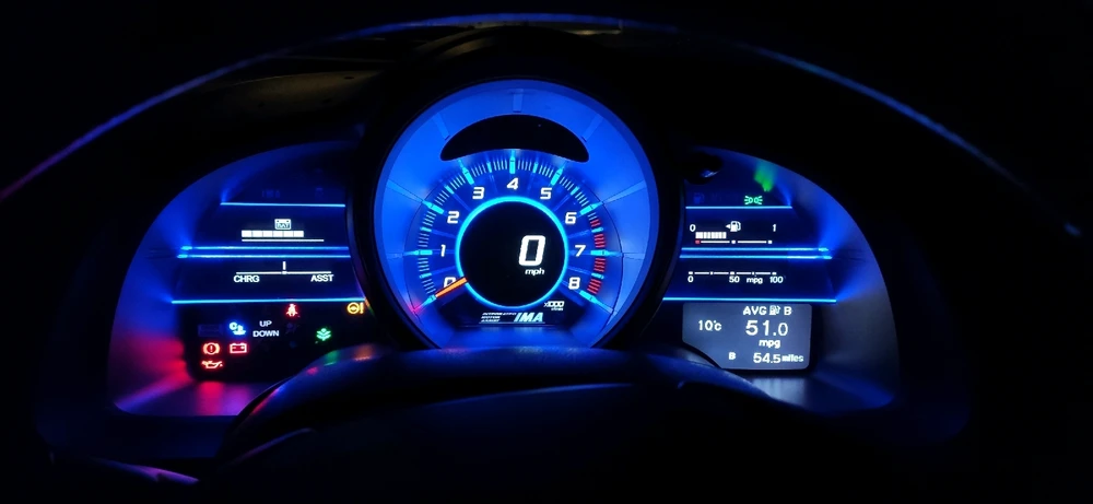 Car cool blue neon lights 