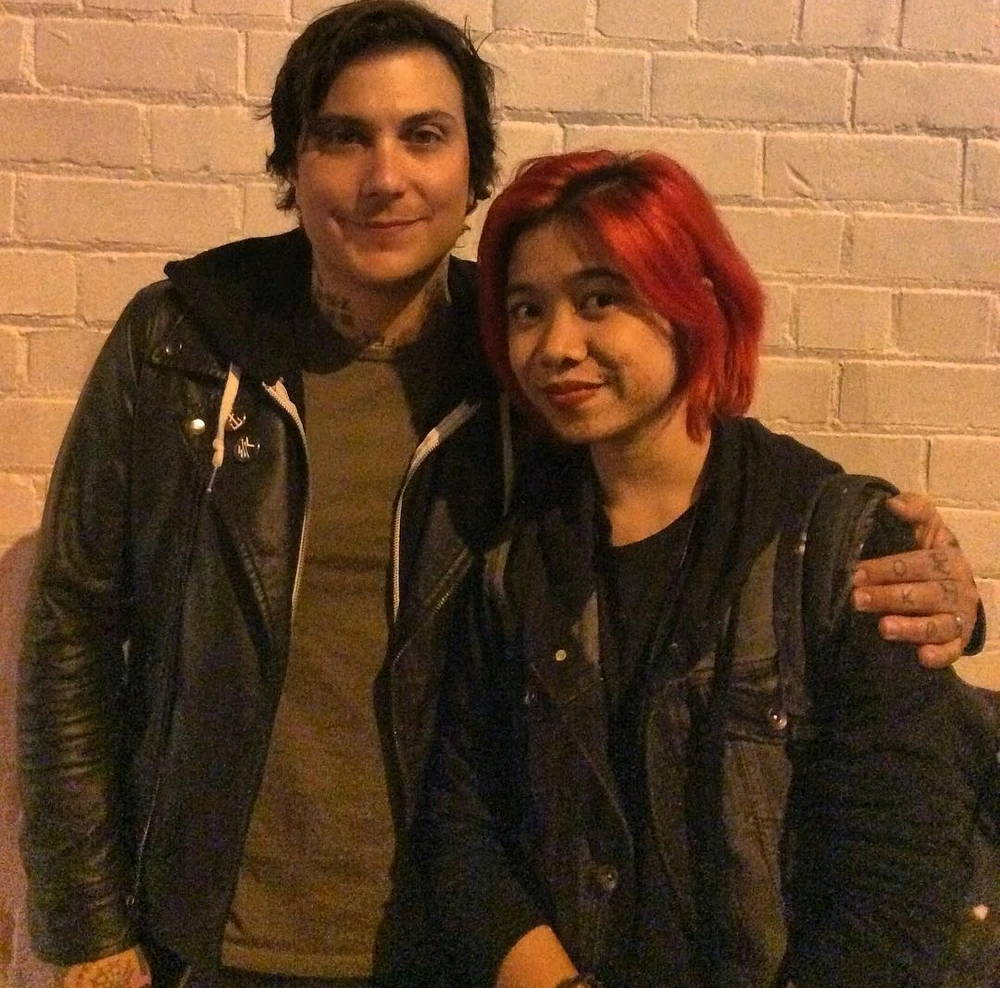 With My Chemical Romance's lead guitarist Frankiero in 2010