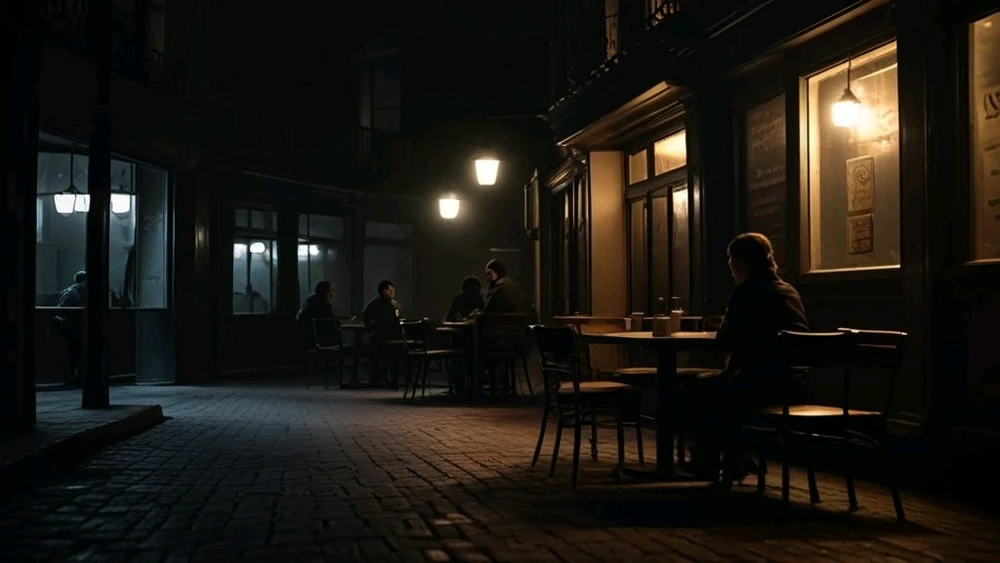 coffee,  silent,  night,  dark,  route,  old,  