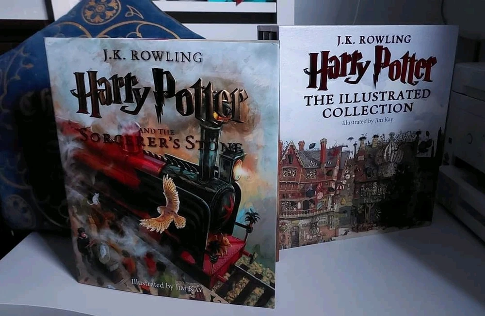 I removed the book jackets while reading as I don't want to damage them. Love the illustrations! ✨️ 