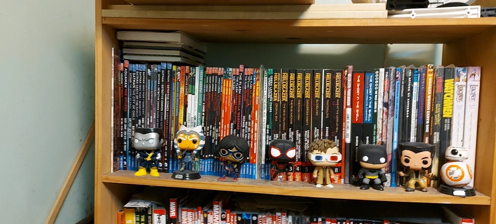This is the top shelf where the DC stuff is