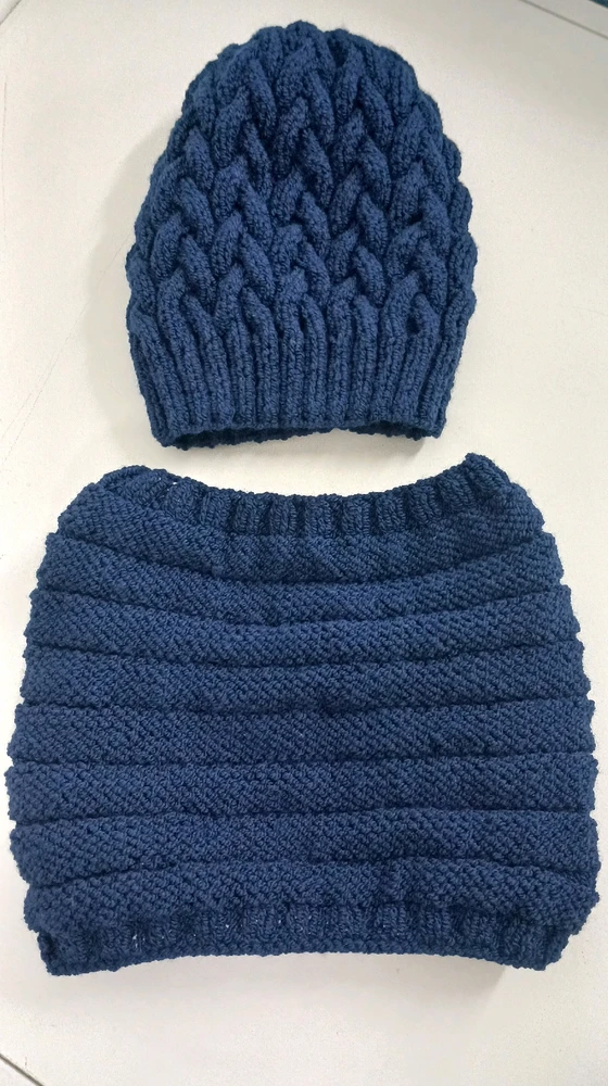 Conjunto de gorro y cuellito