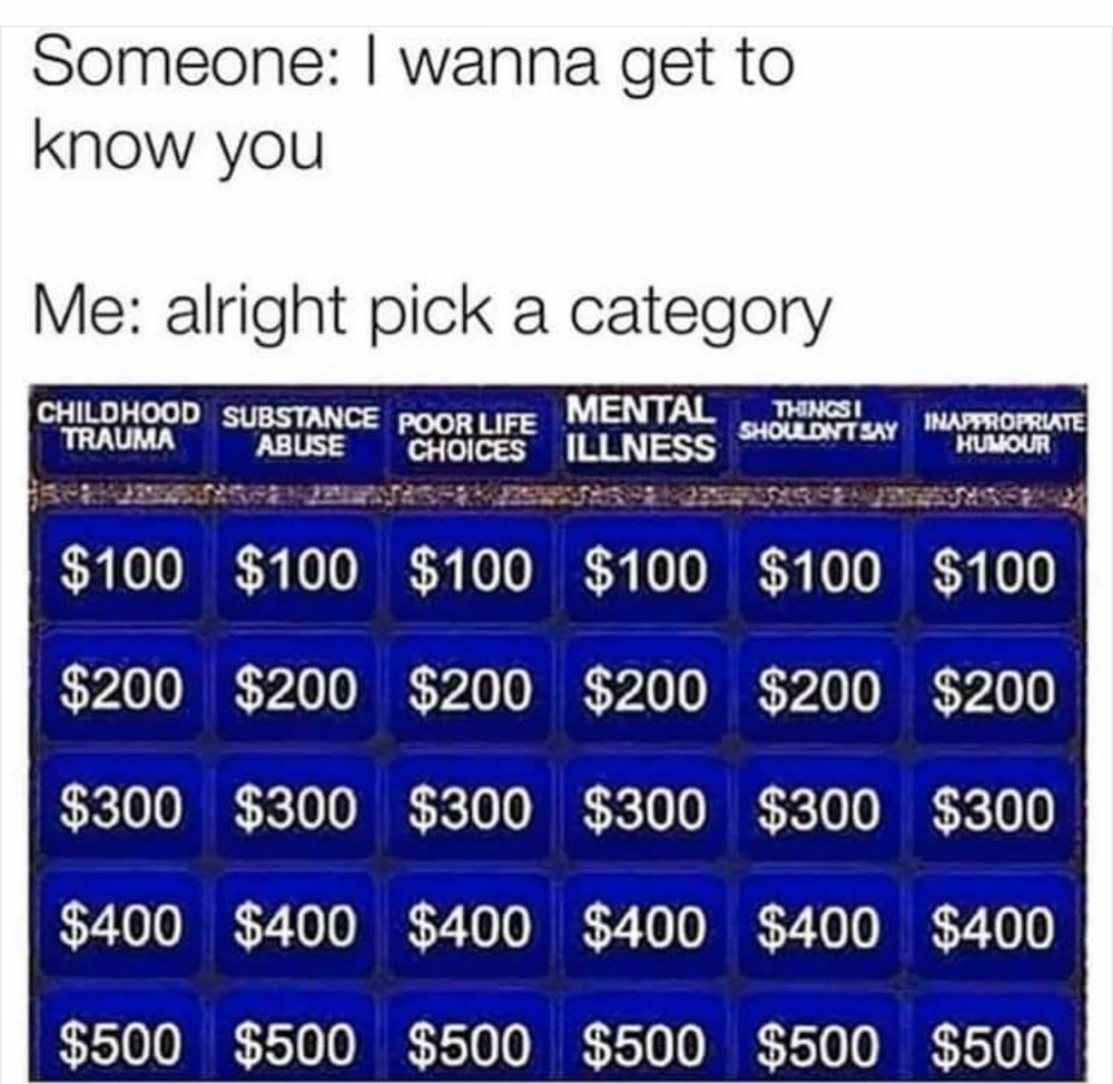 Relationship Jeopardy, what are you choosing?