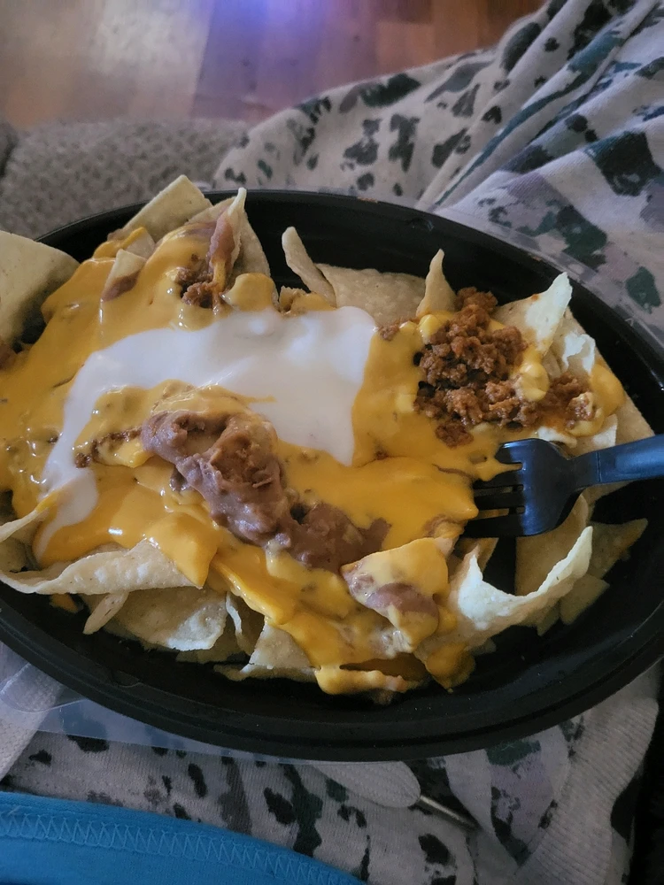Nachos from taco bell. 