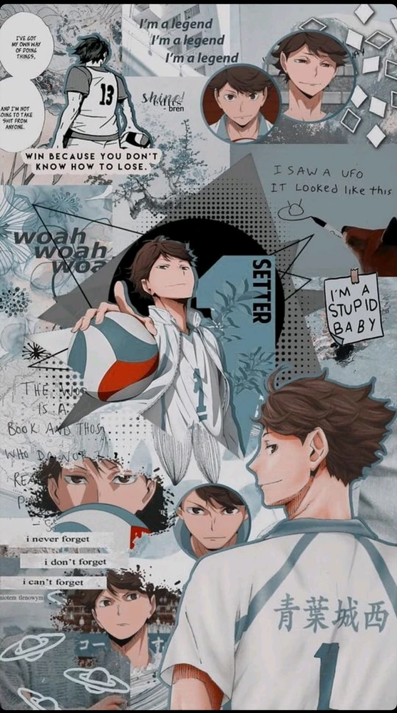 Anime Haikyu 
Character Toru Oikawa