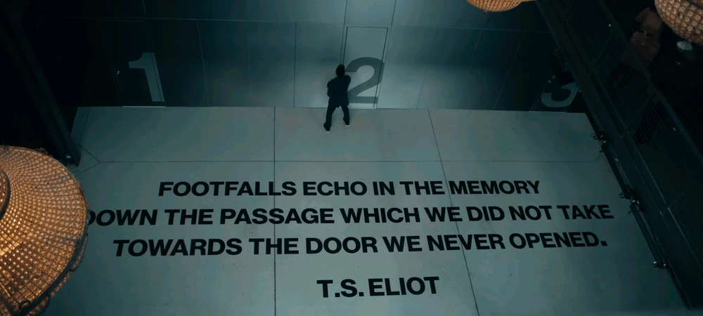 FOOTFALLS ECHO IN THE MEMORY
OWN THE PASSAGE WHICH WE DID NOT TAKE
TOWARDS THE DOOR WE NEVER OPENED.
T.S. ELIOT