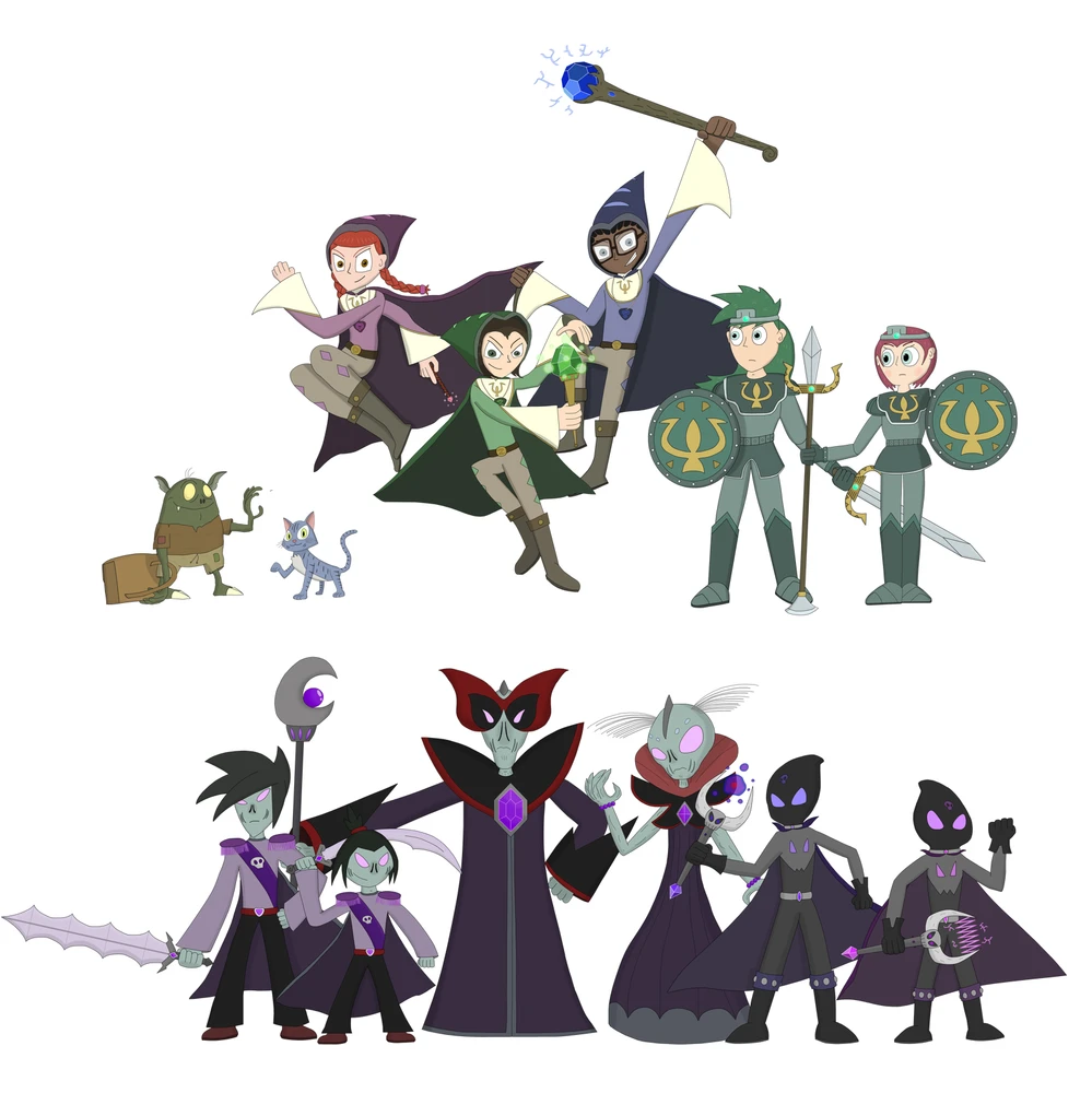 Art of all my characters for my animated series project! (Still in very early development stages)