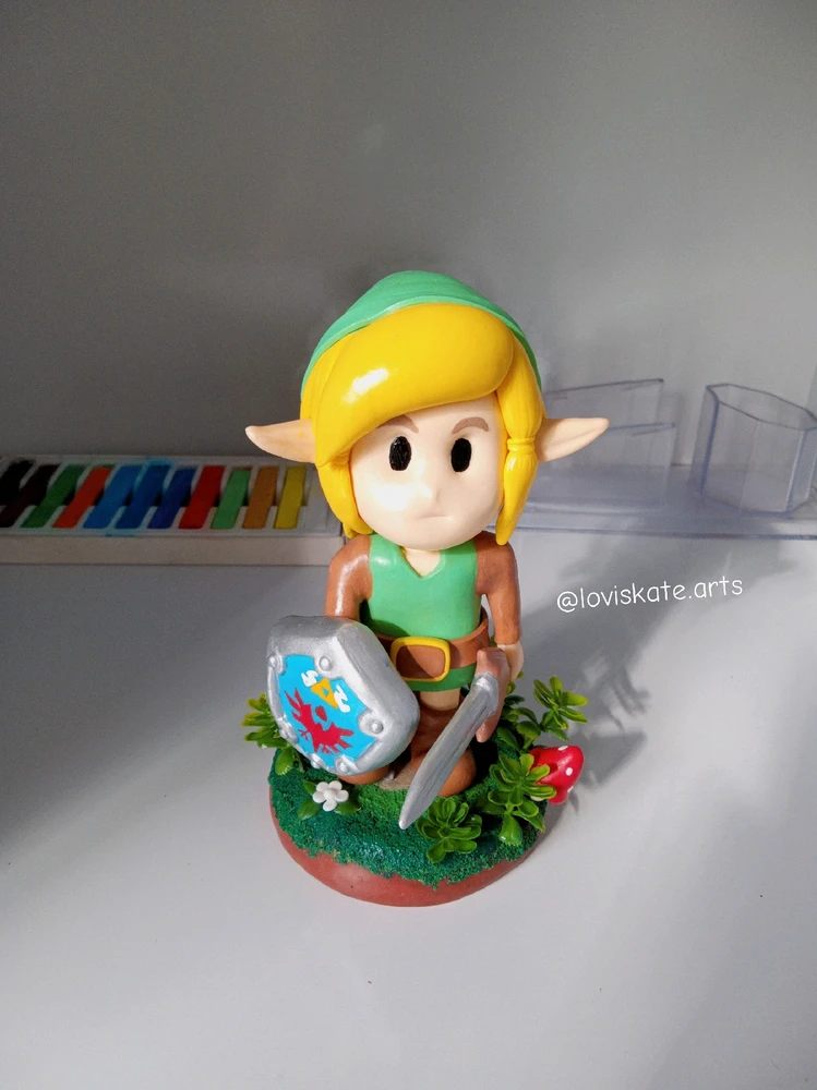 
The Legend of Zelda: Link's Awakening feito em porcelana fria🤓❤️