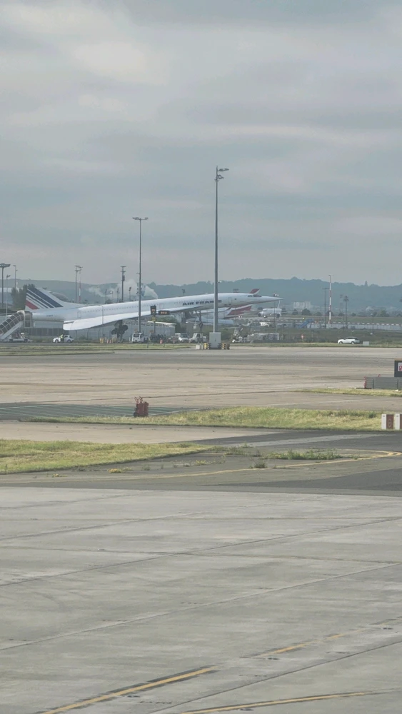 Air France Concorde on Display at Charles De Gaulle Airport in Paris