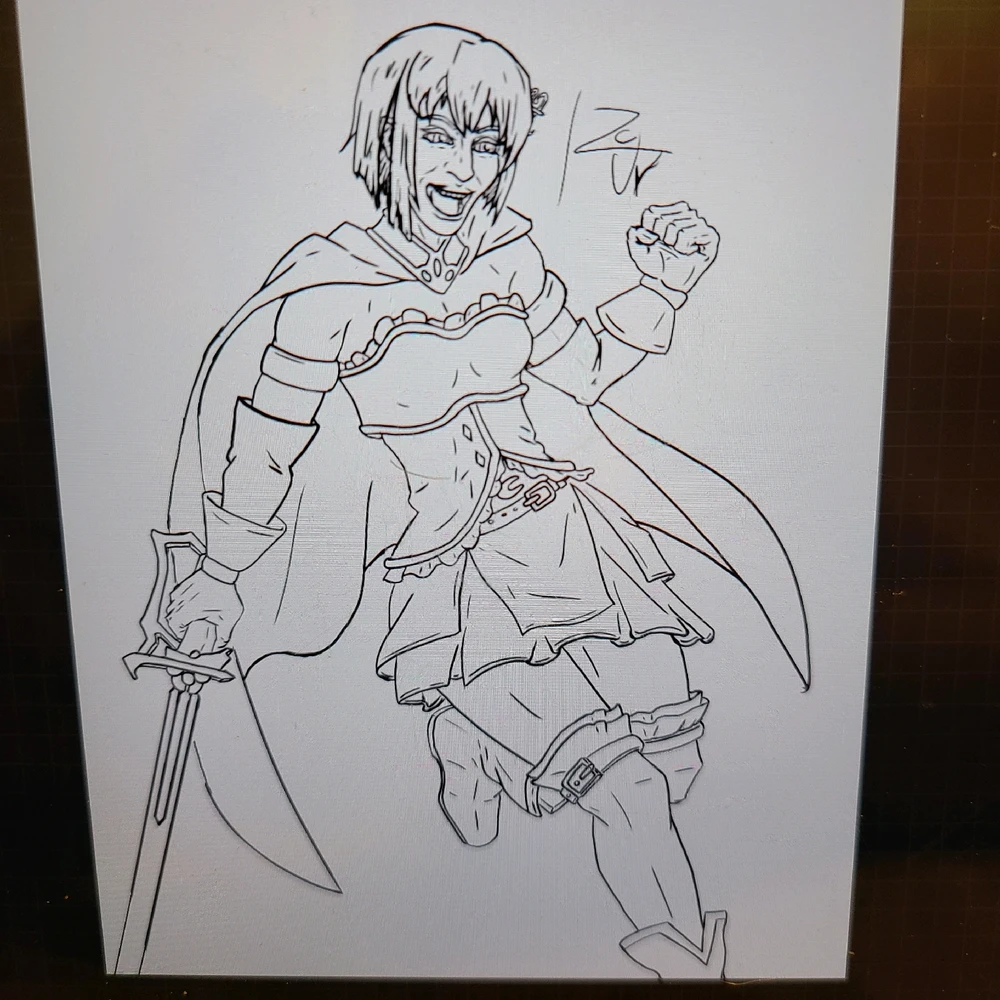 Digital Ink outline on tablet