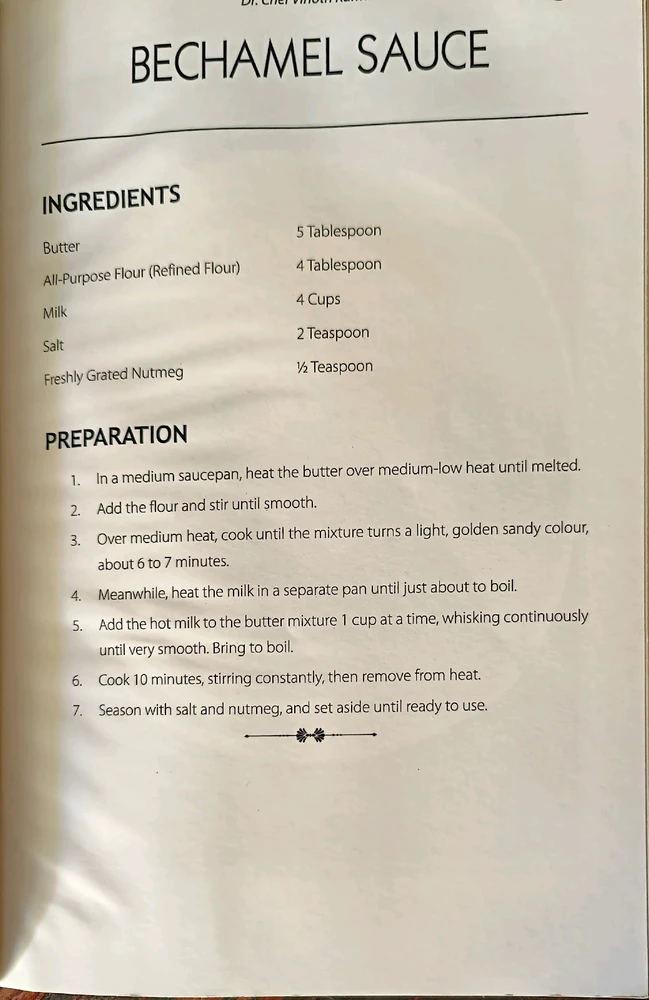 The first recipe of a sauce similar to bechamel is in the book Le cuisinier françois by Francois Pierre de La Varenne in 1651