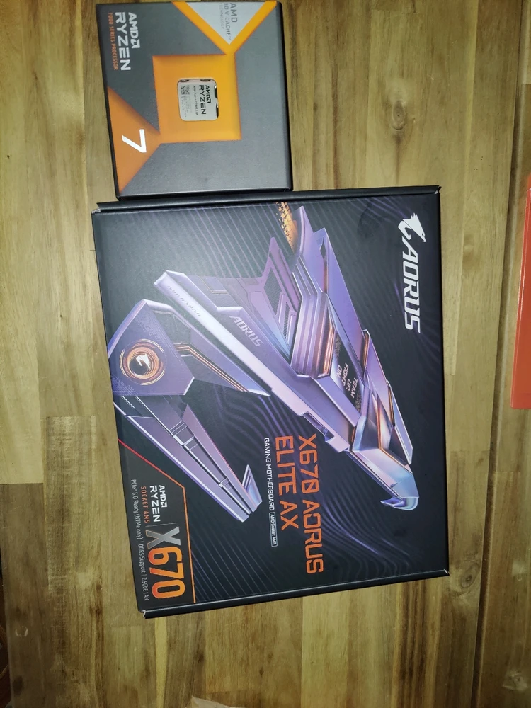 The CPU and the Motherboard together.