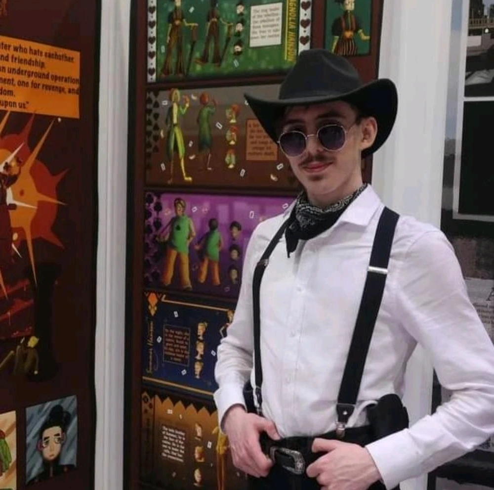 Cowboy me, my project posters are hidden to the right 