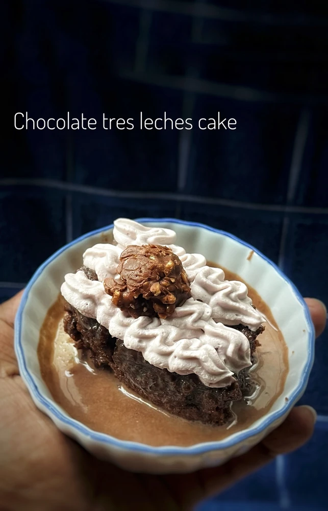 Chocolate tres leches cake 