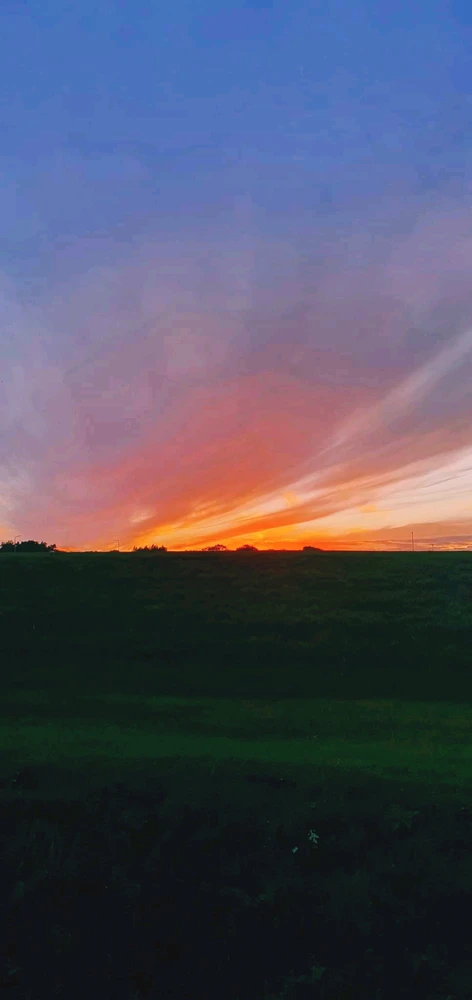 Pic I took in North Holland 🇳🇱 with an amazing some sort of sunset where the sky looks like caught fire best sunsets in 🇳🇱