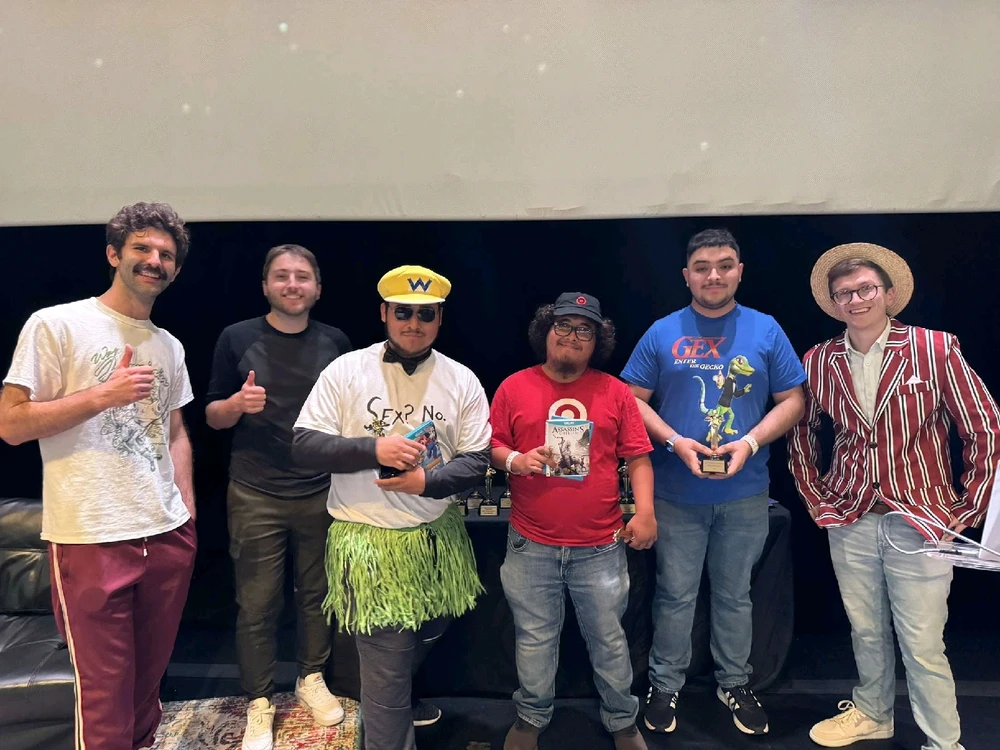 I was the one who is wearing the, "Sex? No." Shirt. I'm cosplaying a character that Scott the Woz created. Fan favorite: Rex.