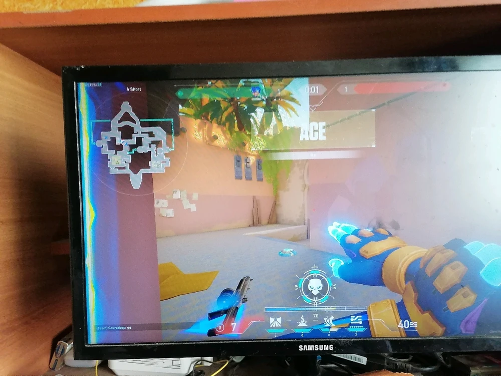 Valorant Swiftplay, Round 3, Neon as my agent, and I've eliminated the opposing team, which is an Ace.