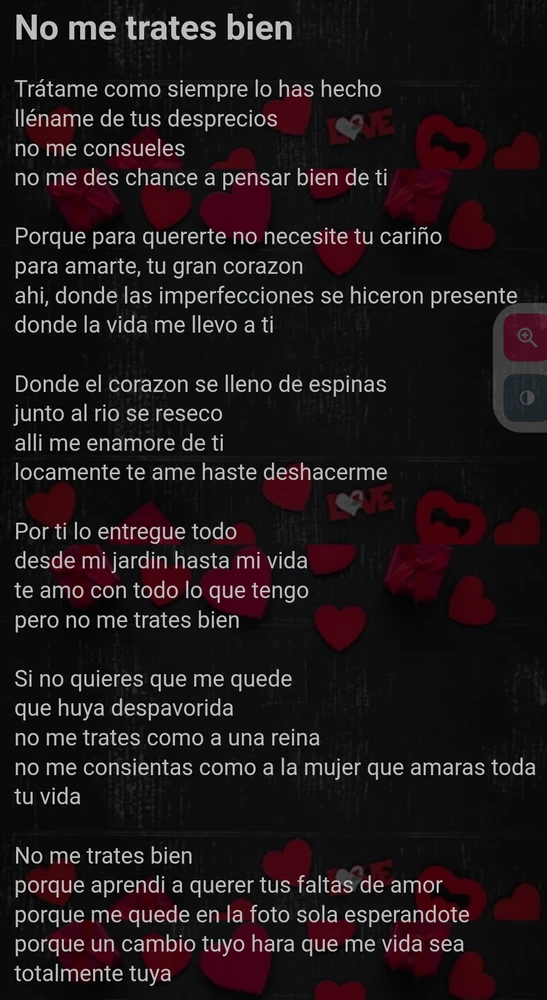 (No soy buena escribiendo poesía)

Título: No me trates bien