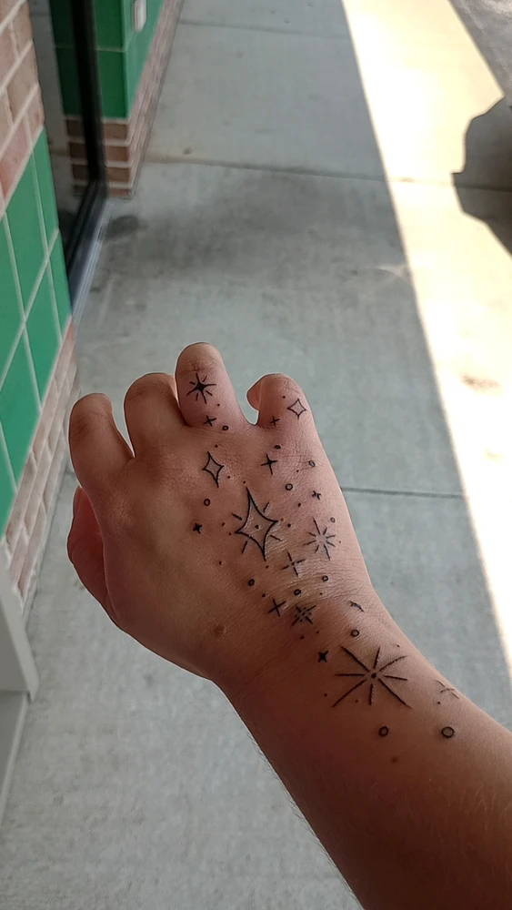 Tattoo right after it was finished. They had no coverings for it.