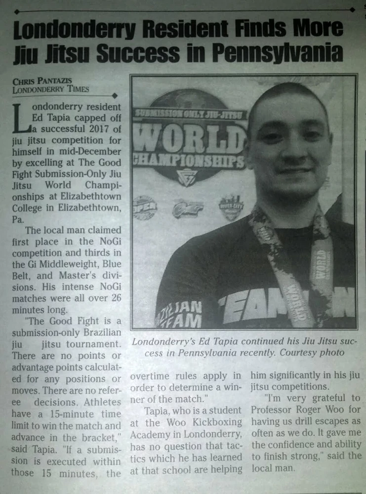 1st Place No Gi division