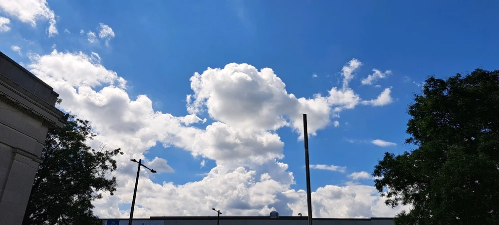 clouds on a sunny day in North Illadelph, PA