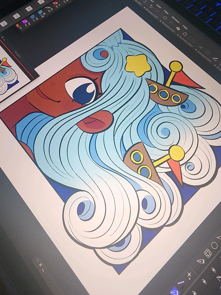 A work in progress picture of a drawing!