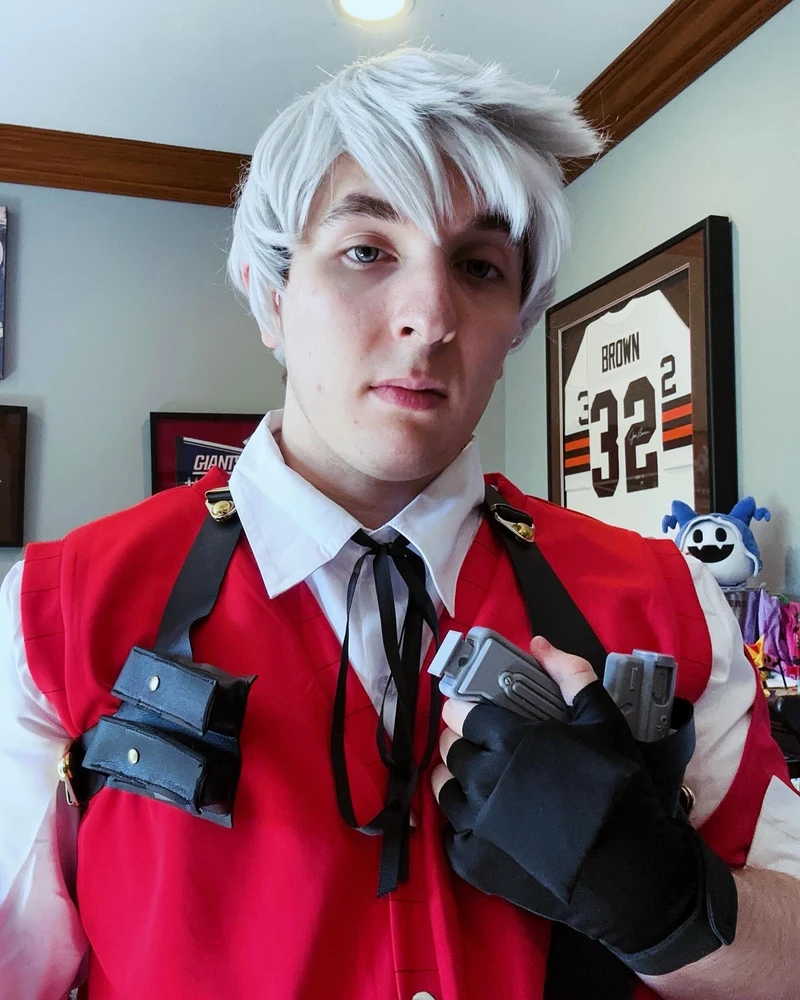 The Akihiko Sanada cosplay in question.  Jack Frost not included.