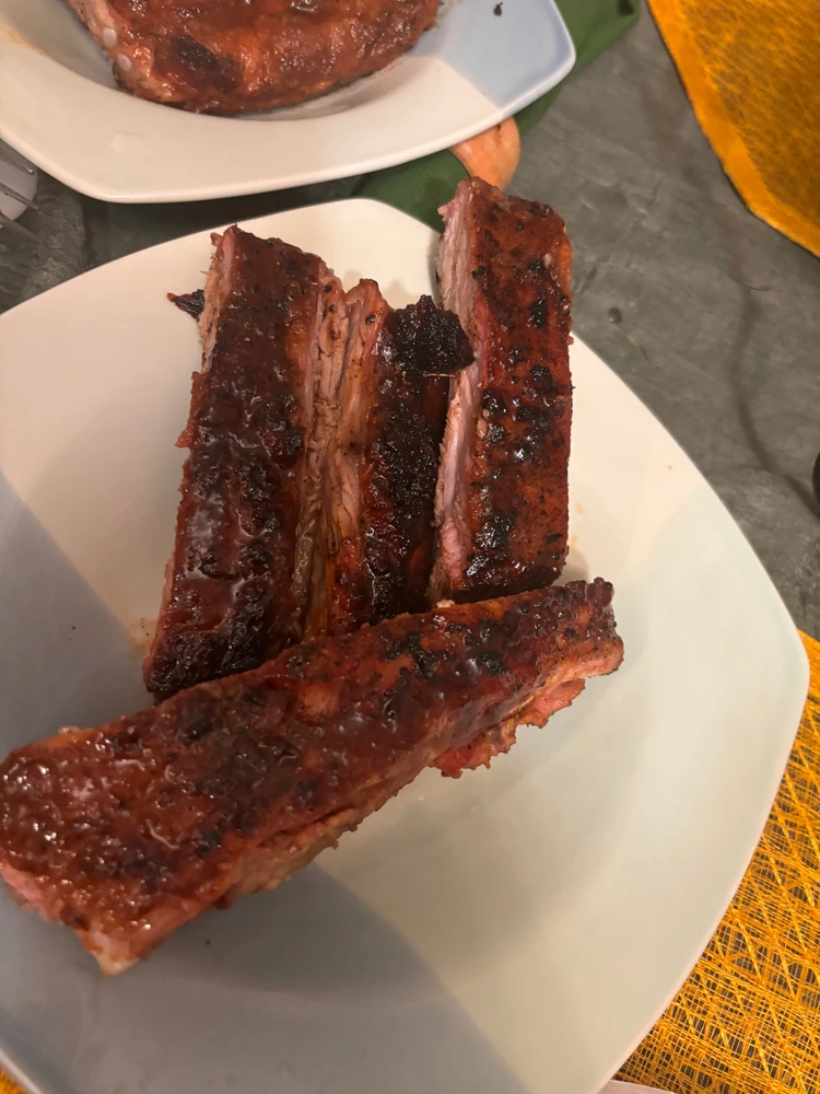 St. Louis style baby back ribs smoked on Labor Day for 7 hours 