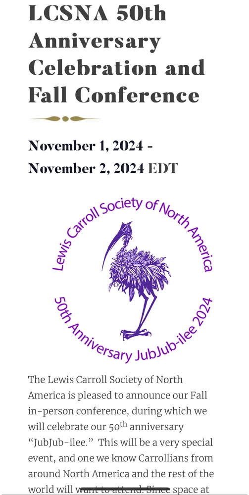 Lewis Carroll Society of North America Conference