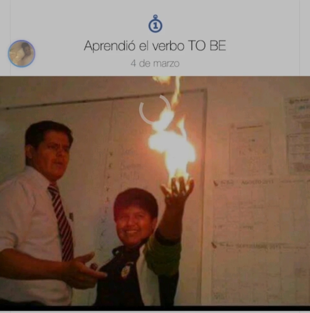 Cuando aprendes el verbo " to be "