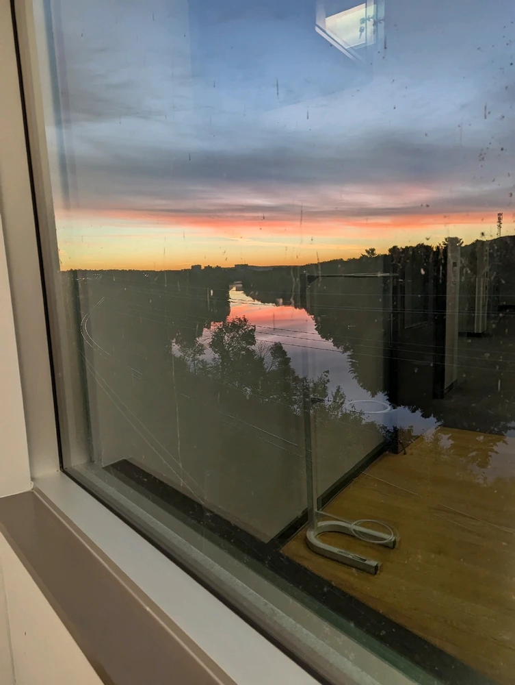 Rivière Magog vu du econofitness