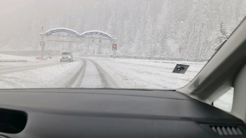 Der erste Schnee der Saison