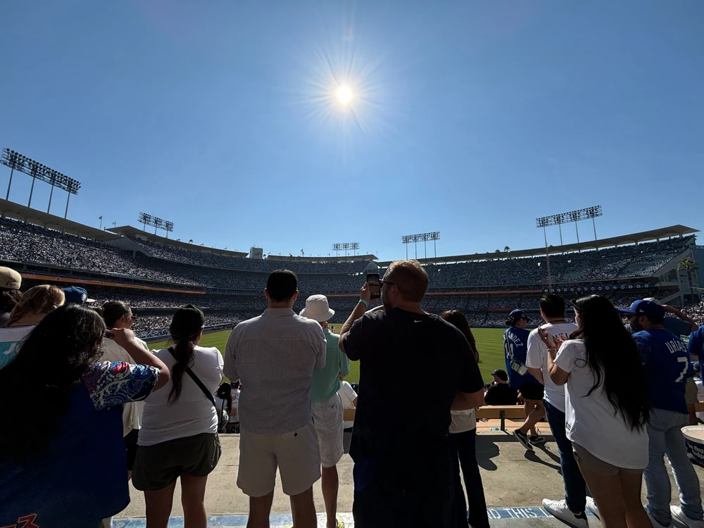 Beautiful day at Dodger Stadium 