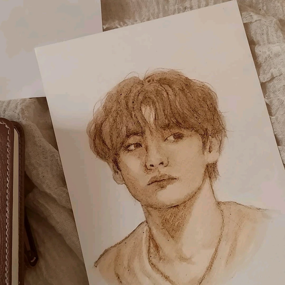 Kim Taehyung BTS
Coffee painting