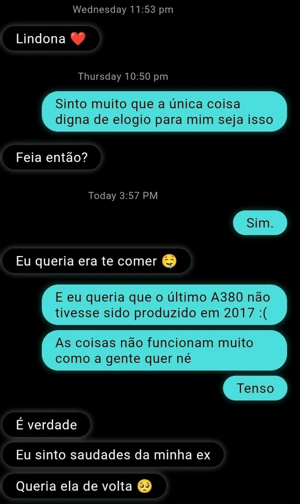 “Mas porque você não fala com homens?” a qualidade dos homens