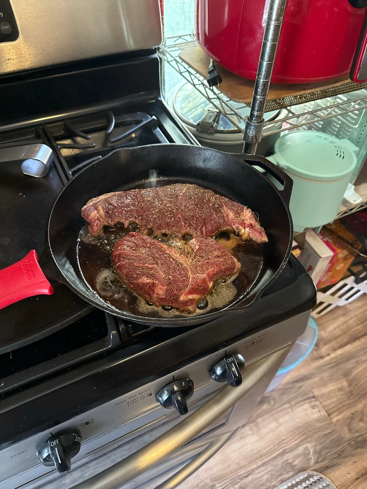 Nothing like a warm steak for a beautiful day