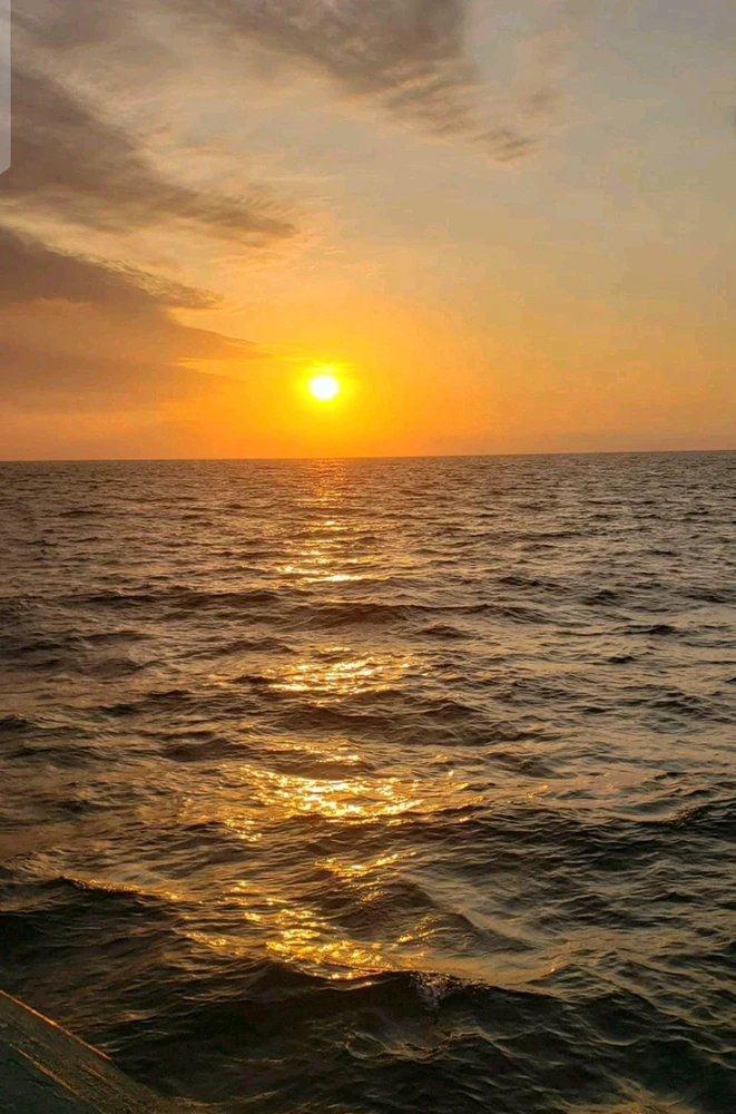 Atardecer en el mar 🌇