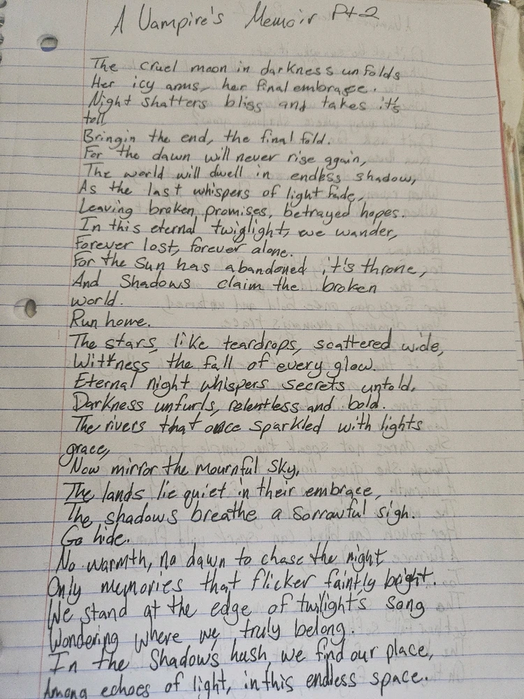 A Vampires Memoir